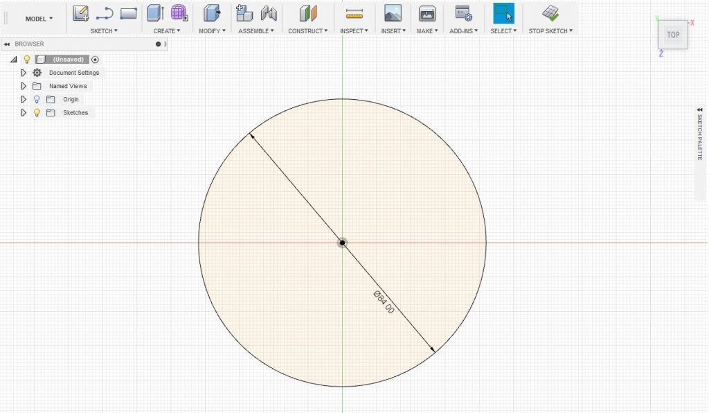 3D model of lens zoom ring in fusion360