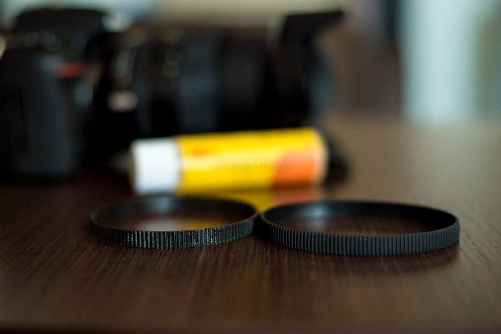 3D printed lens ring and original ring