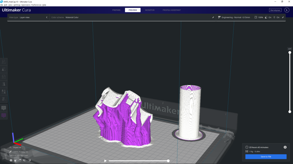 3D Printing Hubcap